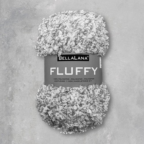 Bellalana wolle fluffy - fluffy, grau