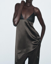 ZARA asymmetrisches Satin