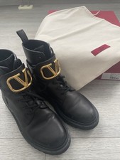 Valentino Garavani Boots Combat Gr 37 Schwarz Original