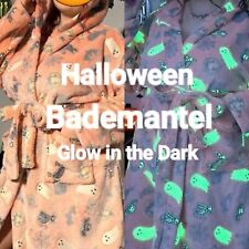 NEU Halloween Bademantel Kuschel Morgenmantel Flanell Fleece Gr.48,50,3XL,2XL