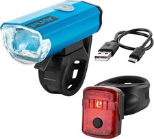 PUKY LUMI LED-Frontscheinwerfer & Rücklicht-Set | Seitliche Sichtbarkeit | Werkz