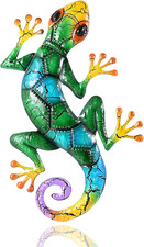 Metall Gecko Wandkunst