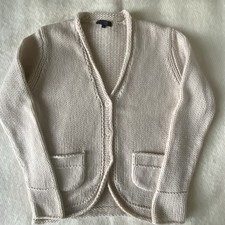 Vogue * Strickjacke/ Stickblazer,  Wolle/ Kaschmir, Größe 38, Beige,