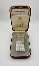 Dunhill Rollagas Feuerzeug Silber inkl. OVP Revisioniert