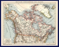 Landkarte anno 1901 - Canada