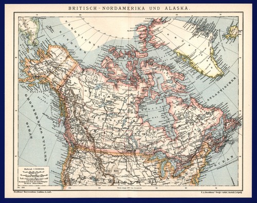 Landkarte anno 1901 canada - -,
