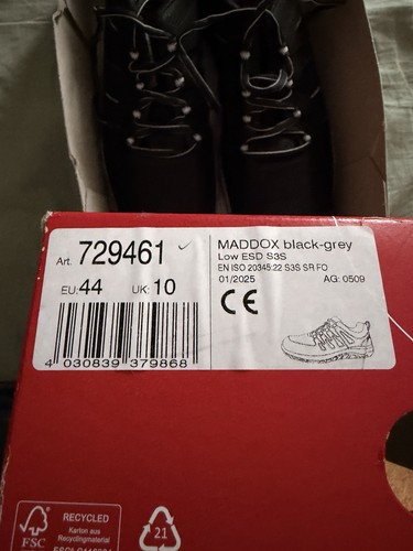 Maddox sicherheitshalbschuhe - maddox,
