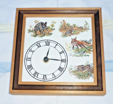 Wanduhr mit Quarzwerk Kachel