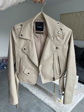 Pull & Bear Kunstlederjacke – Größe XS Mangel
