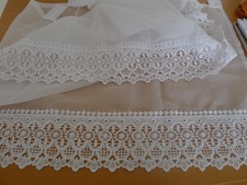 Gardine mit Spitze, 1,5 m lang, 45cm hoch