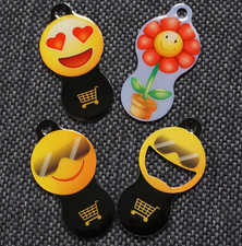 Set Einkaufswagenchip Metall