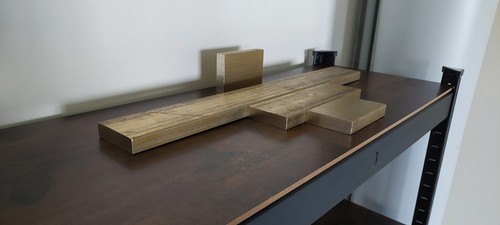 Bronze platte 15x60x100 mm - bronze,