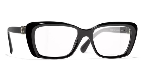 Chanel brille 3467 622 schwarz - chanel,