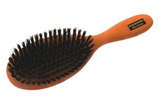 Haarbürste aus Holz mit Wildschweinborsten 7cm*23cm