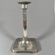 Kerzenleuchter Jugendstil Klassizismus um 1900 silbernes Metall gemarkGeschützt