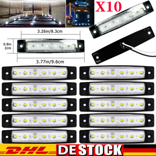 10x led weiß - 10x,