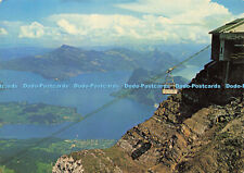 D149332 Pilatus Luftseilbahn mit Blick auf den Vierwaldstättersee Rigi und Burgensto
