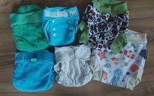 Paket Set Stoffwindeln Überhosen Nachtwindeln Schlupfhose Höschenwindeln Wolle