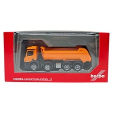 Herpa 302241 Mercedes Benz Muldenkipper Kommunalorange 1/87 Neu A5