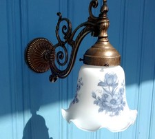 nostalgische Wandlampe Messing