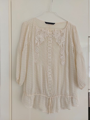 Romantische seidenbluse von - romantische,