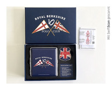 Royal Berkshire Polo Club Zigarettenetui + Sturmfeuerzeug Geschenkset TOP Zustan