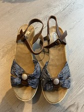 Rieker Sandalen Gr. 41 Damen Neu Keilabsatz Wedges Keilsandalen Sommer