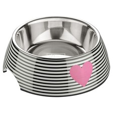 Hunter Melamin-Napf Biri weiß/schwarz für Hunde und Katzen - Pflegeleicht