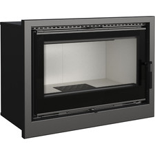 Kamineinsatz kratki ARKE 80 mit 12 kW Warmluft Einschub Kassette 78 cm Breite