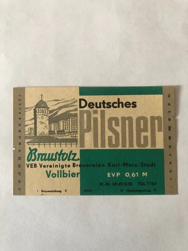 Bieretikett braustolz brauerei - bieretikett, braustolz-brauerei