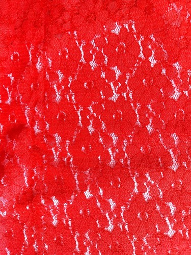Spitzenstoff meterware rot 150 - spitzenstoff,