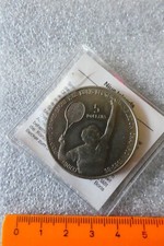 Münze 5 Dollar Niue Islands mit Zertifikat in Münztasche Boris Becker Seoul1988