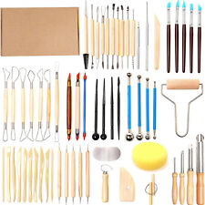 61 Stück Töpferwerkzeug Set Keramik Modellierwerkzeug DIY Töpfer Polymer Tools