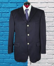 Tommy Hilfiger Blazer Buck 50 Regular Baumwolle Casual Sakko Blau ORIGINAL 