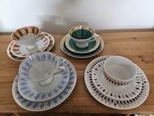 4 DDR Sammeltassen Kaffeetassen Gedeck  Sammler Trödelmarkt