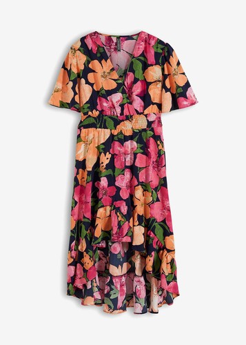 Vokuhila kleid mit - vokuhila-kleid, blumenprint