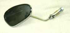 REAR VIEW MIRROR CHROME OVAL