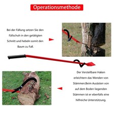 130cm Geschmiedeter Stahl Fällheber Wendehaken Forst Stammwender Kantheber