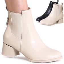 Damenschuhe Ankle Boots Stiefeletten Chelsea Booties Kurzstiefel Bequem