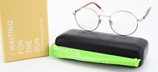 WAITING FOR THE SUN France Brille Bio Acetate Zelie E81 Silber Braun Panto Rund
