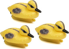 3er Set Gartendeko Entenküken Tierfiguren für Garten Terrasse Außenbereich