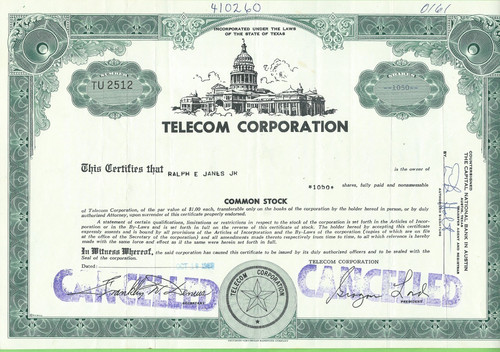 Telcom corporation 1968 - corporation,