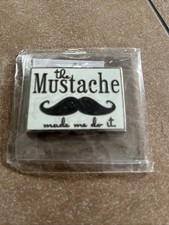 Mustache made me do it Geocoin