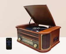 Roadstar HIF-1899TUMPK Nostalgie Micro HiFi-System Plattenspieler Kassette USB