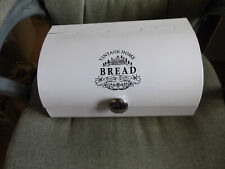 Brotkasten, Vintage Home, Metall weiß