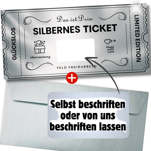Silbernes ticket - silbernes,