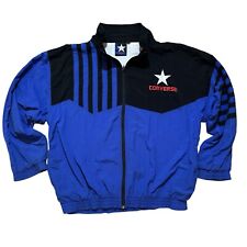 Trainingsjacke Windbreaker Converse vintage Retro 90s Jacke Size Xl blau schwarz