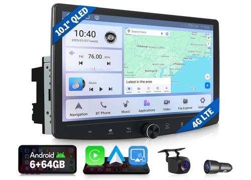 2din zoll 64gb android - 10.1,