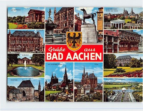 Postcard scenes views aachen - postcard, &