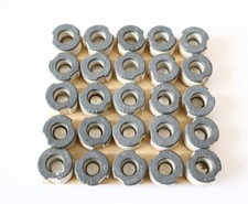 25 Stück D-Schraub-Passeinsatz - für Schmelzsicherung 16 A (grau) - 500 V - DDR